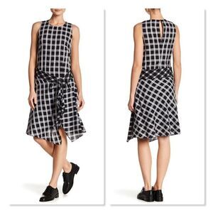✨ RAG & BONE ✨ Brighton Plaid Tank Wrap Skirt Dress - [XS, Black & White]